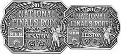 2017 Hesston Buckles Adult and Youth Pewter Color