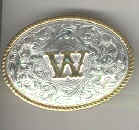 Gold and Silver Initial W