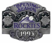 Colorado Rockies Opening Season Belt Buckle
