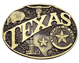Texas Seal buckle in brass