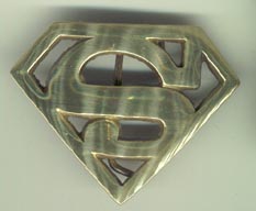 S Emblem cutout brass