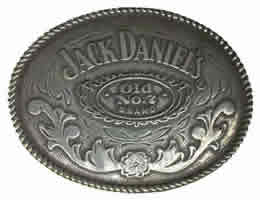 5008 Jack Daniels Oval Antiqued buckle