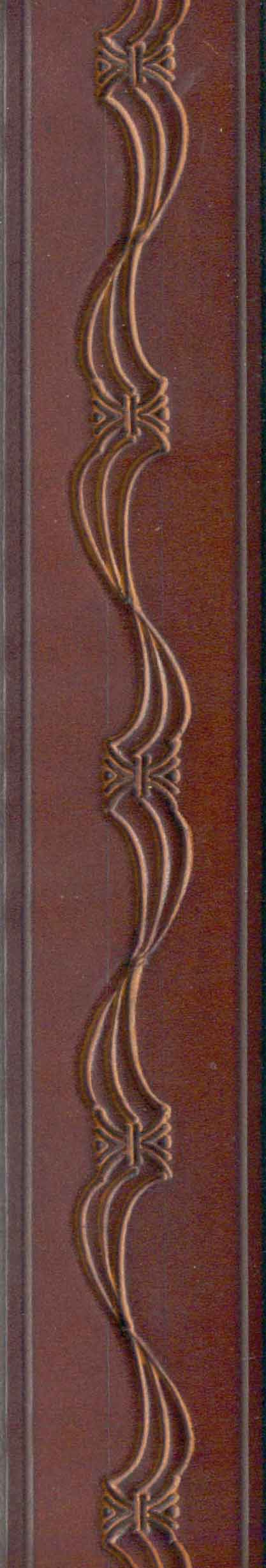 Chocolate Tooled Belt Wave Design