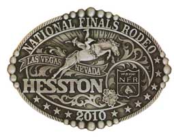 2010 Hesston National Finals Rodeo Buckle, Adult Size