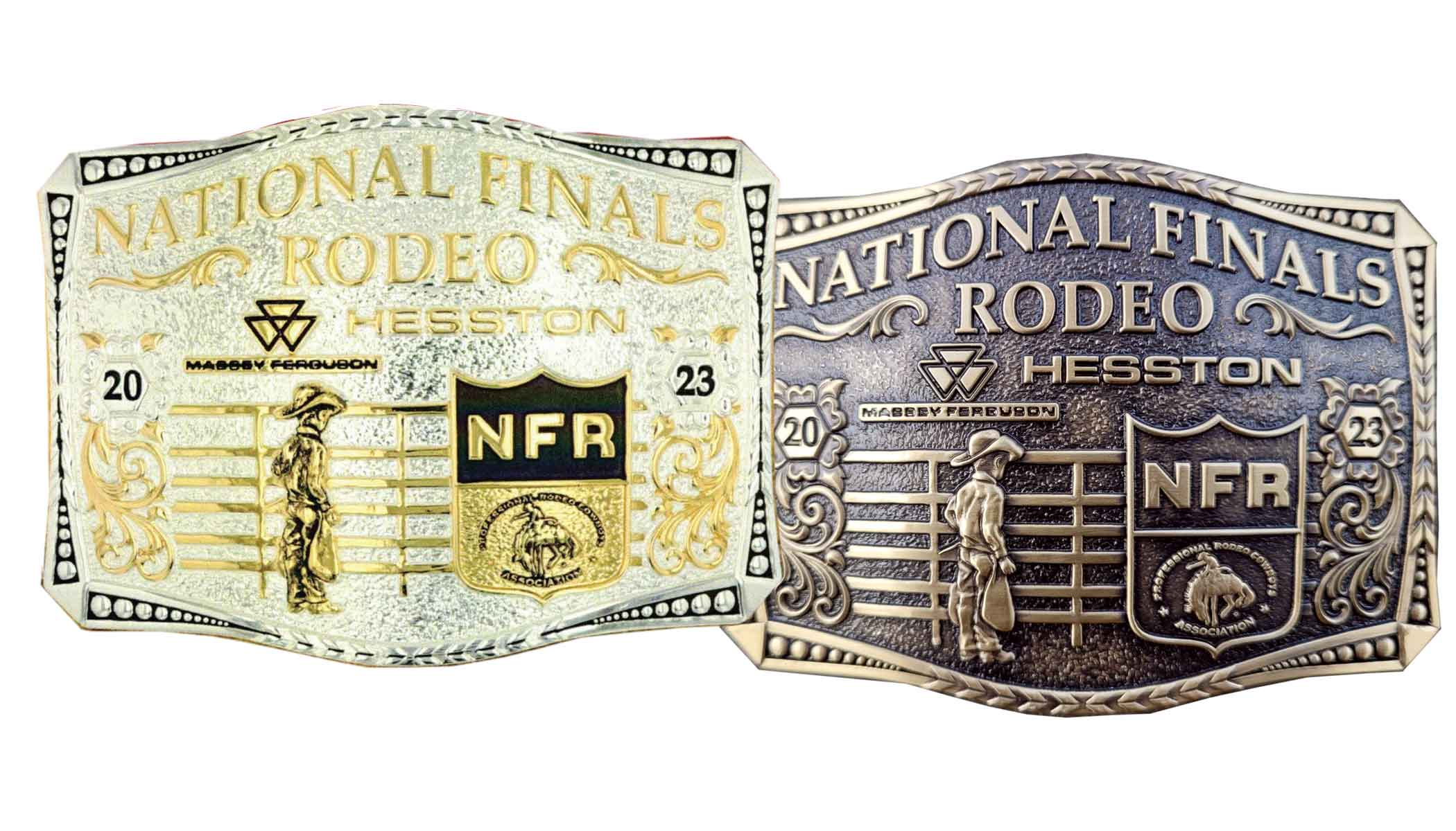 Hesston National Finals Rodeo Belt Buckles