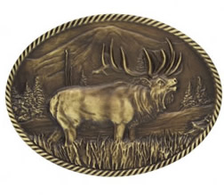 Elk Buckle Brass