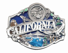 California buckle with color