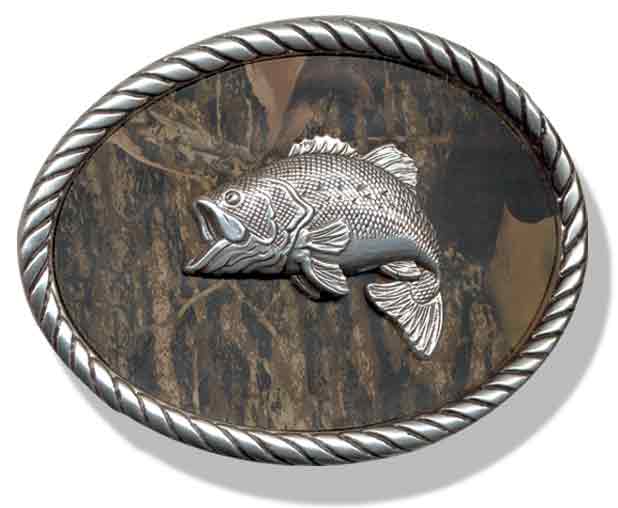 Bass Fishing Belt Buckle SW-BY609 suitable for 4cm wideth snap on