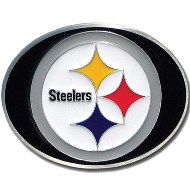 Steelers buckle with black background