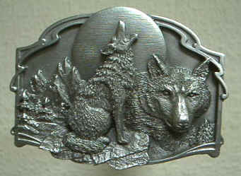 Wolf and Coyote Belt Buckles