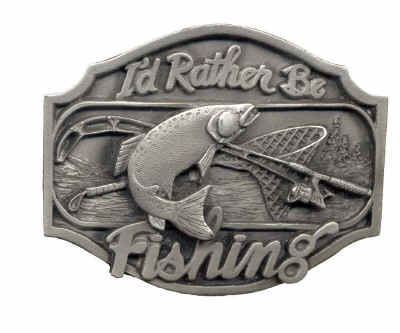 Baie James Fish Fishing Belt Buckle