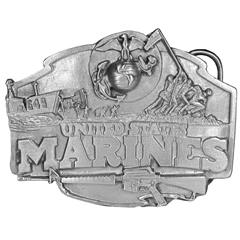 Marines buckle no color with emblem on top