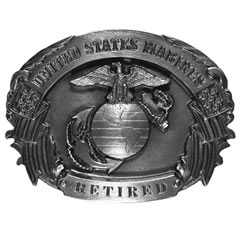 Retired Marines buckle no color